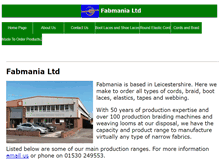 Tablet Screenshot of fabmania.com